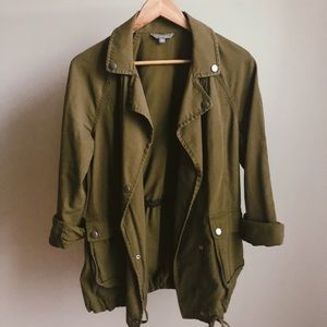 Olive green army military jacket